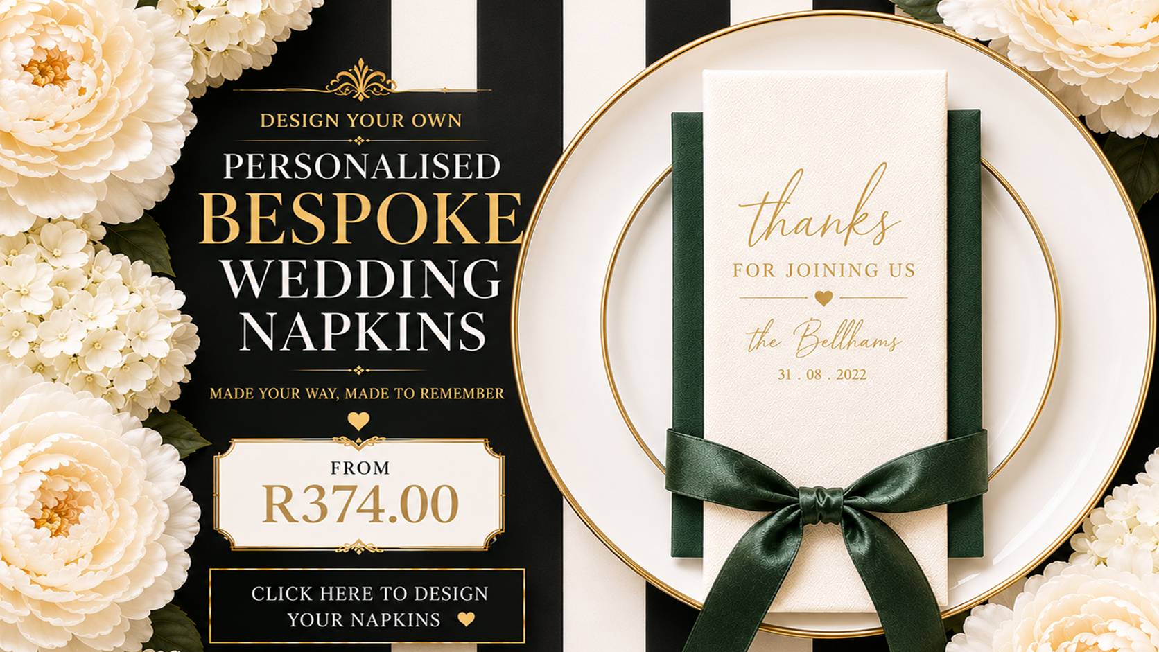 Airlaid Napkins | High Quality Serviette - Home 2026 5 Wedding Printed Airlaid Napkins