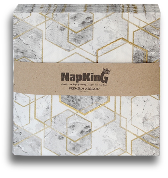 Marble-Haxagon-Airlaid-Napkins Marble-Haxagon-Airlaid-Napkins