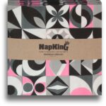 Geometric Modern Grande Airlaid Napkins 1 Graffiti-pink-Airlaid-Napkins_serviettes