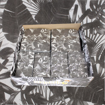 Leave-tropical-black-napkin-value-pack