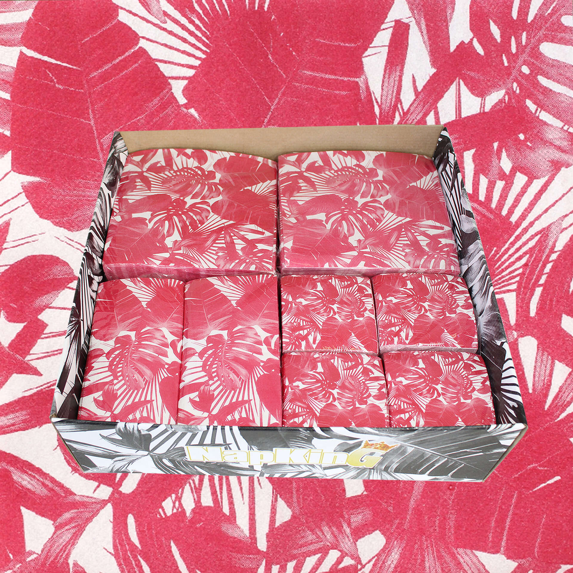 Leave-tropical-red-napkin-value-pack Leave-tropical-red-napkin-value-pack