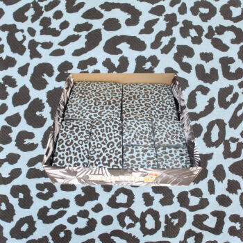 Pale Blue Leopard Napkins Box