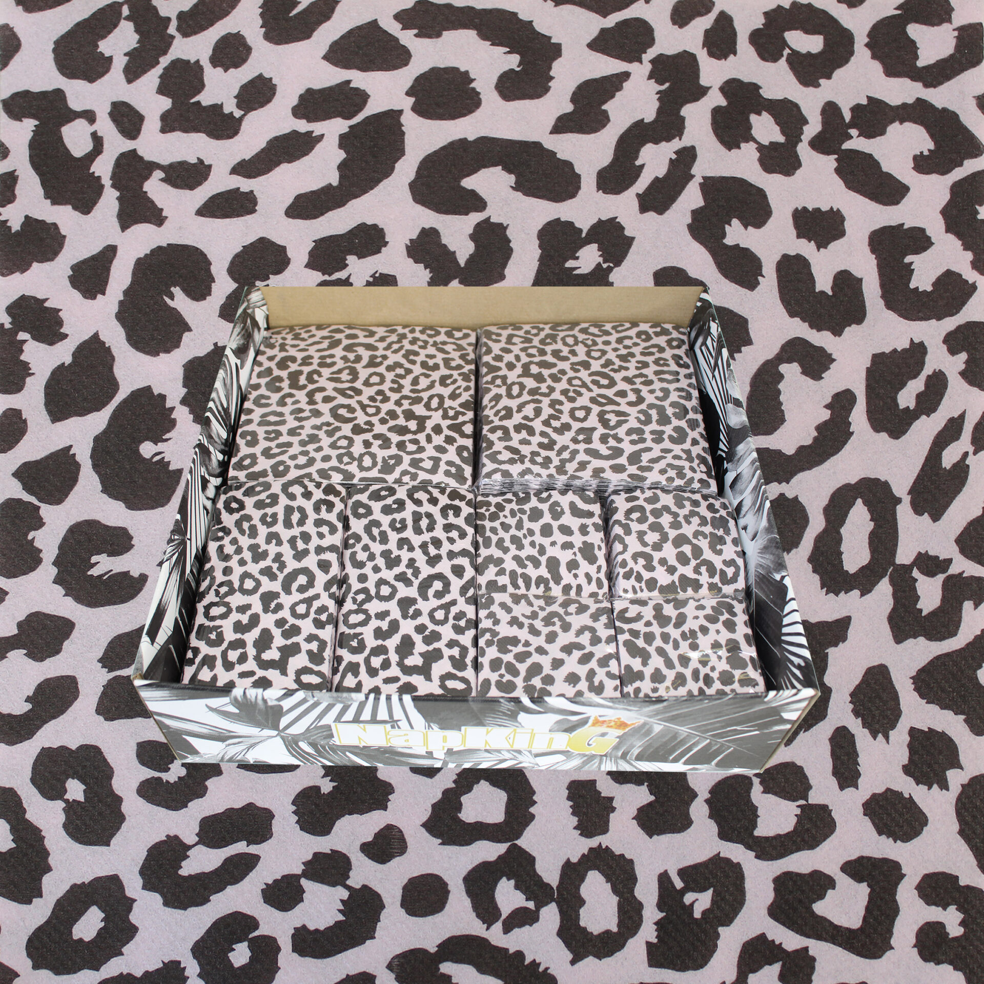 Leopard-Print--palepink-valuepack Pale Pink Leopard Napkins Box