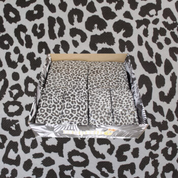 Tele Grey Leopard Napkins Box