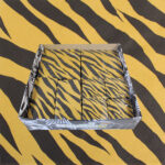 Gold Zebra Napkins Box