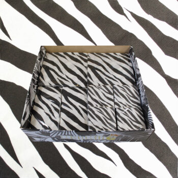 Black Zebra Napkins Box