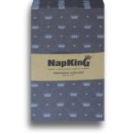 Button Pattern Crown Slim Cut Umbra Grey Airlaid Napkins 1 Button-crown-umbra-grey-slimcut-Airlaid-serviettes