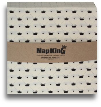 Champagne-black-crown-Airlaid-Napkins_serviettes