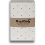 Button Pattern Diamond Slim Cut Gold Airlaid Napkins