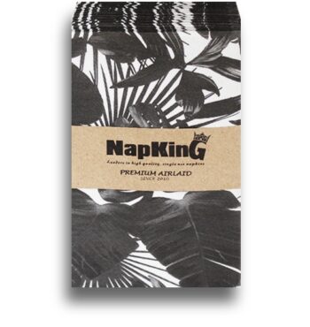 Leaves-Tropical-Black-Airlaid-Napkins-slimcut