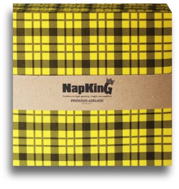 Yellowy-Tartan-Airlaid-Napkins serviettes