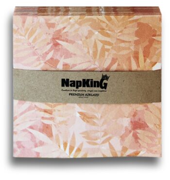 Peach-Tropical Leaves seviettes_airlaid napkins (6)