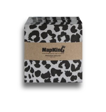 Grey-Leopard-cocktail-Airlaid-serviettes-Napkins-