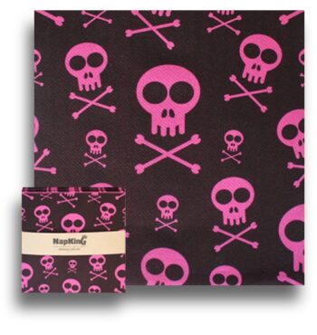 Halloween-Skulls-Grande-Display--Airlaid-serviettes-Napkins