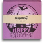 Happy-Halloween-Aubergine-Airlaid-Napkins serviettes