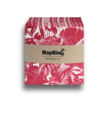 Leaves-Tropical-cocktail-Red-Airlaid-Napkins