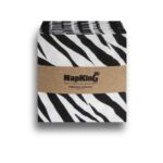 Animal Zebra Cocktail White & Black Airlaid Napkins 1 White-Zebra-cocktail-Airlaid-serviettes-Napkins-1