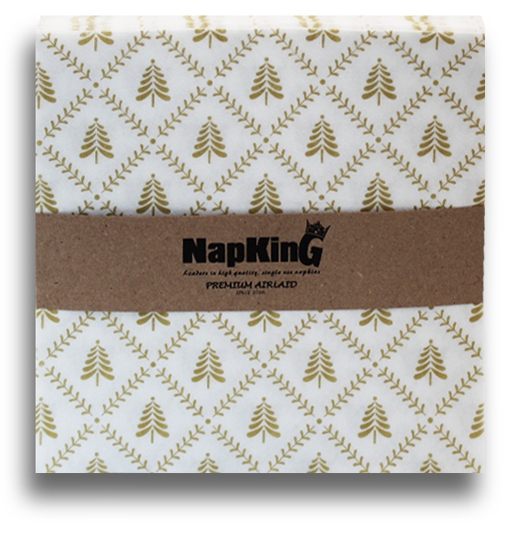 Christmas Gold Trees airlaid Napkins Christmas Gold Trees airlaid Napkins