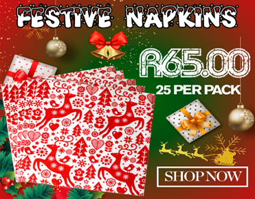 Reindeer Airlaid Napkins serviettes R65.00