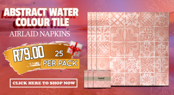 Napkins 1 Abstract-Water-colour-tile-airlaid-napkins