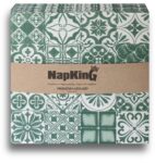 Patchwork Green Grande Airlaid Napkins 1 Green-Patchwork-airlaid-napkins-serviette printed