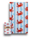 Nautical Crab and Starfish Slim Cut Airlaid Napkins 20cmx40cm 1 Crabs With Star Slim Cut Airlaid Napkins 20mx40cm -00