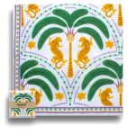 Tropical Leopards Trees 40cmx40cm (Pack/25) 1 Tropical-Palm-Tree-With-Leopard-3