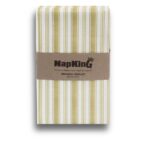 Gold Christmas napkins serviettes stripes