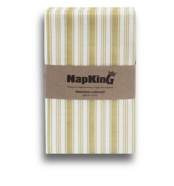 Gold Christmas napkins serviettes stripes