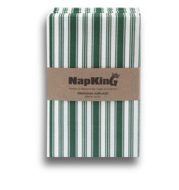 Green Christmas napkins serviettes