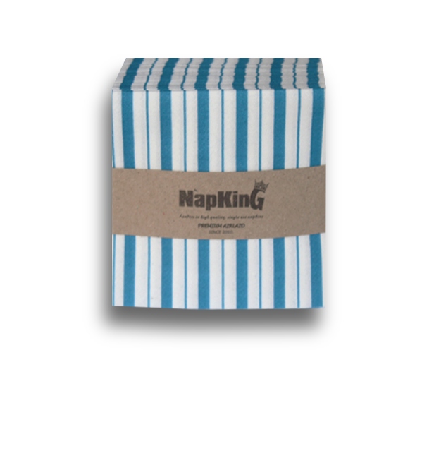 Blue-Stripes-Airlaid-Napkins-cocktail Blue Stripes cocktail Napkins