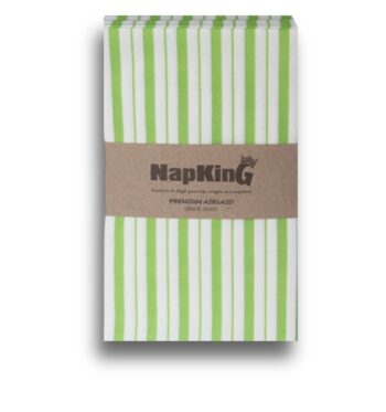 Green Stripes Airlaid Napkins serviettes