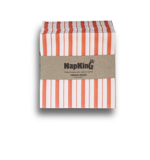 Peach-Stripes-Airlaid-Napkins-cocktail-2 Peach Stripes cocktail Napkins