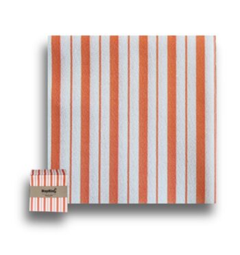 Peach Stripes cocktail Napkins