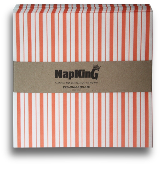 Peach-Stripes-Napkins Peach Stripes Napkins