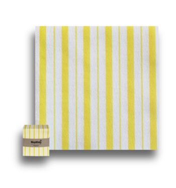 Yellow Stripes cocktail Napkins