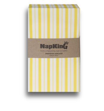 Yellow Stripes Airlaid Napkins serviettes