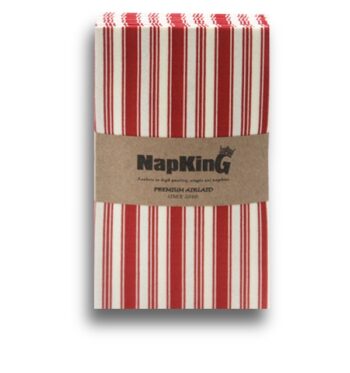 Burgundy Stripes Napkins