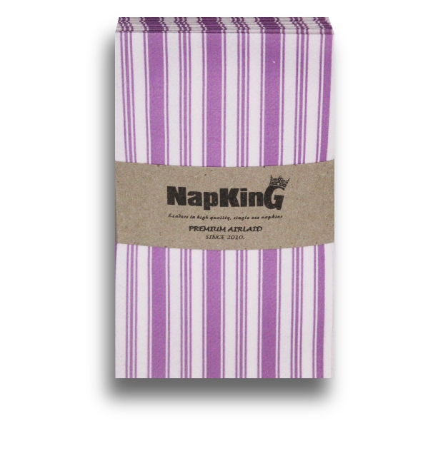 Purple-Stripes-Stripes-Airlaid-Napkins-slimcut purple stripes napkins