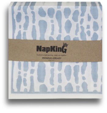 Abstract Leopard Blue Grande Airlaid Napkins