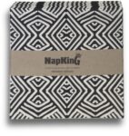 Batik Seamless Black Airlaid Napkins