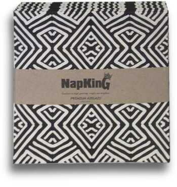 Batik Seamless Black Airlaid Napkins