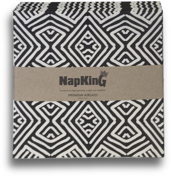 Batik Seamless Black Airlaid Napkins Batik Seamless Black Airlaid Napkins