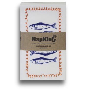 Airlaid Napkins | High Quality Serviette 24 La Dolce Vita Fish Airlaid Napkins
