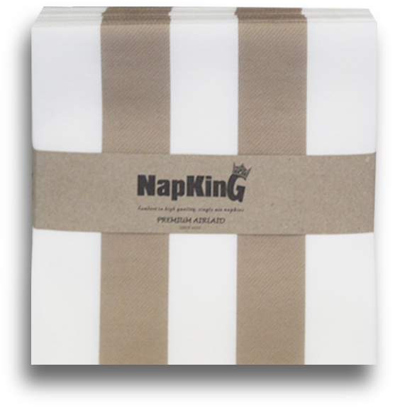 Statement-Stripes-airlaid-napkins Statement Stripes Bronze Napkins