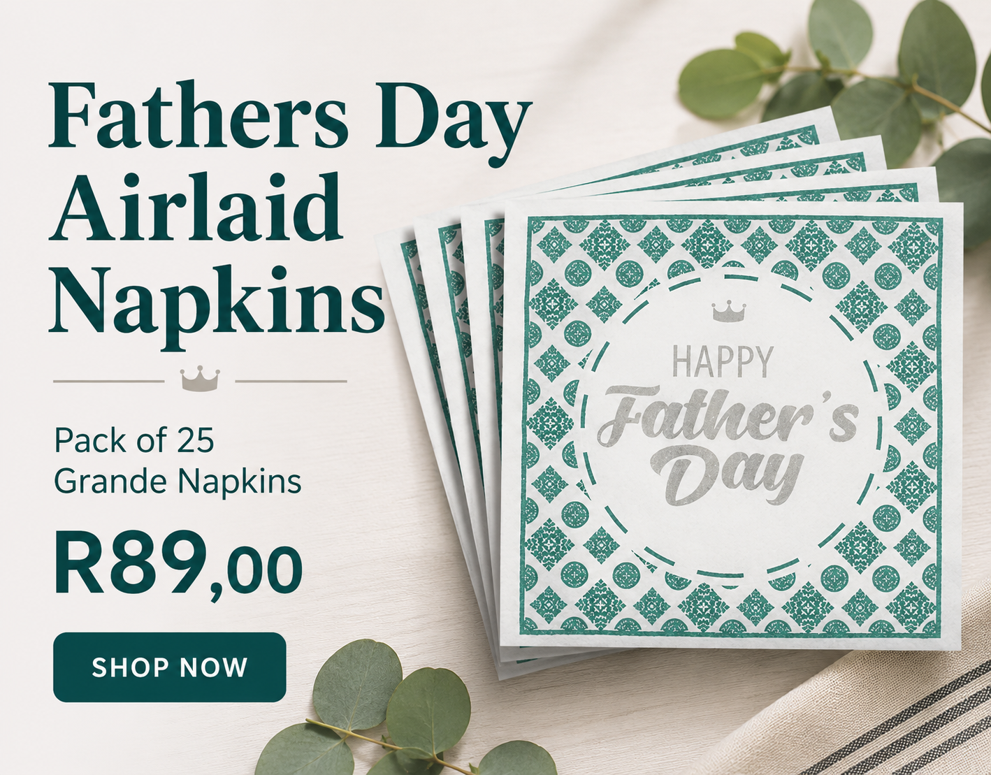 Airlaid Napkins | High Quality Serviette 6 happy fathers day airlaid napkins