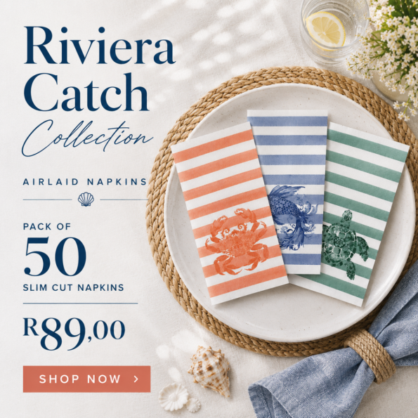 Riviera Catch collection airlaid napkins